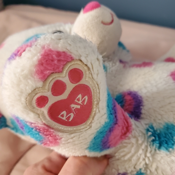 Build a Bear Workshop White Bear with Hearts - Picture 6 of 16